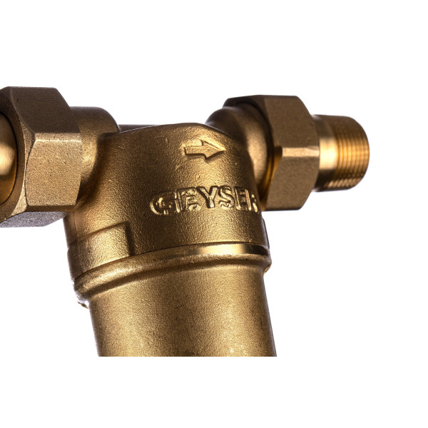 Фильтр самоочищающийся Гейзер-Бастион 121 3/4" (латунный корпус, со сгонами) (32669) Фильтр самоочищающийся Гейзер-Бастион 121 3/4" (латунный корпус, со сгонами) (32669)