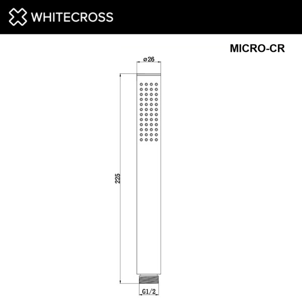Душевая лейка Whitecross MICRO-CR хром (MICRO-CR) Душевая лейка Whitecross MICRO-CR хром (MICRO-CR)