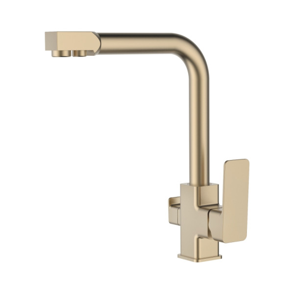 Смеситель для кухни Ledeme золотой (L4080Y-3) Смеситель для кухни Ledeme золотой (L4080Y-3)