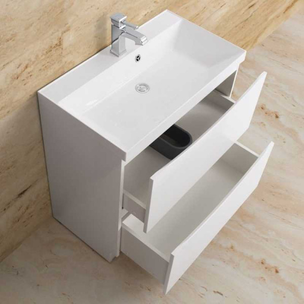 Тумба напольная BelBagno Marino 70 Bianco Lucido (Marino-700-2C-PIA-BL-P)