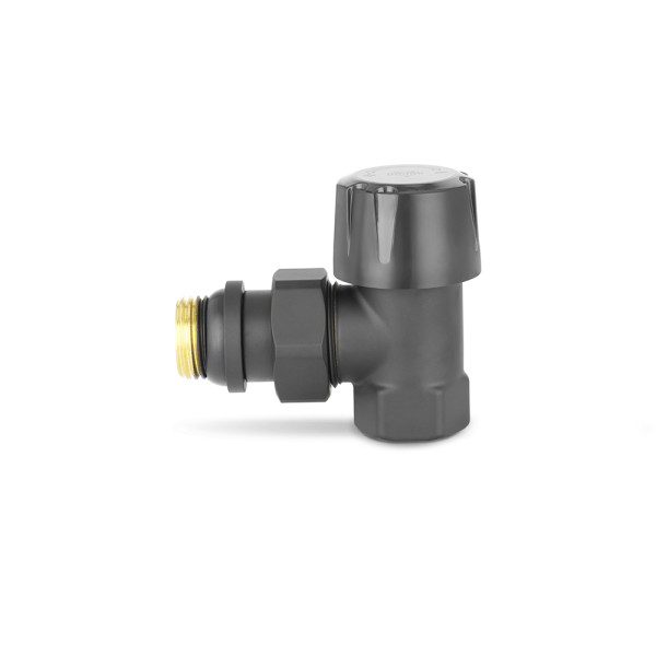 Клапан термостатический угловой 1/2" Varmega VMDV05 (черный) (VMDV05-210404) Клапан термостатический угловой 1/2" Varmega VMDV05 (черный) (VMDV05-210404)