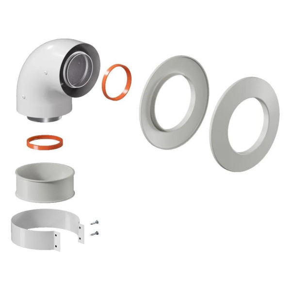 Отвод Okseler D60/100 коаксиальный (oks00097)