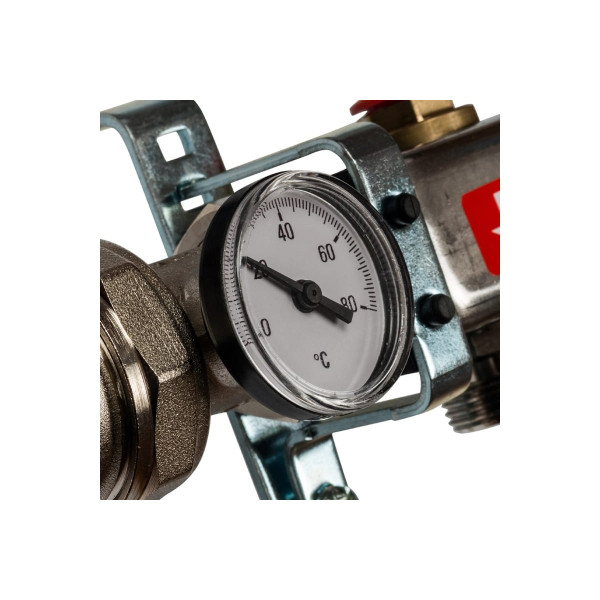 Коллекторная группа 4 отвода 1"x3/4"(18)EK в сборе без расходомеров Stout (нерж.сталь) (SMS-0912-000004)