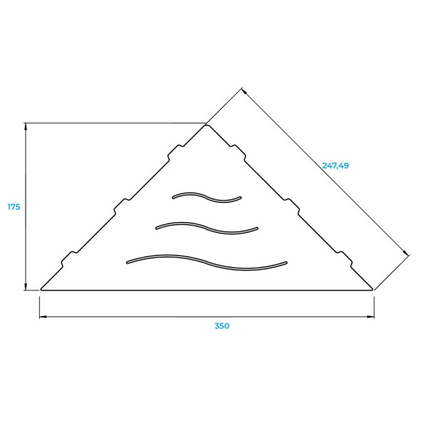 Полка в ванную комнату RGW MT-02B черная (49279902-04)