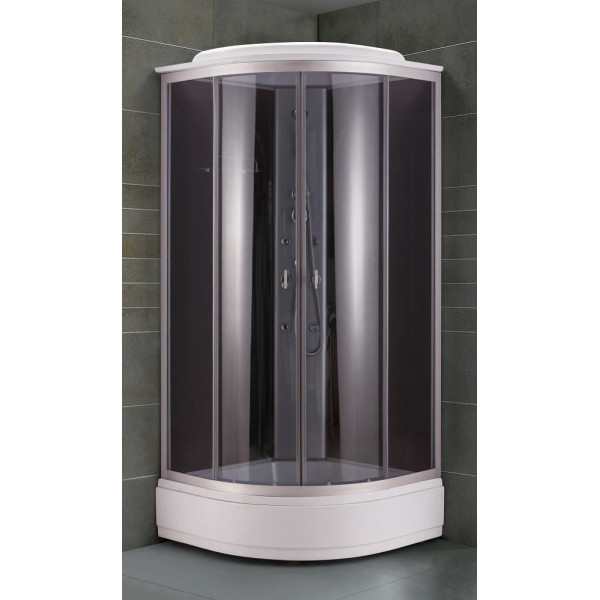 Душевая кабина Niagara с гидромассажем 1000*1000*2200 стекло тонированное, профиль хром (NG-3502G) Душевая кабина Niagara с гидромассажем 1000*1000*2200 стекло тонированное, профиль хром (NG-3502G)