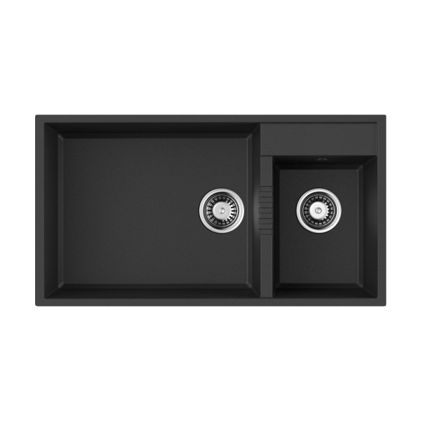 Мойка для кухни врезная Omoikiri Tedori 85-2-U-BL 850х465 черный (4993940) Мойка для кухни врезная Omoikiri Tedori 85-2-U-BL 850х465 черный (4993940)