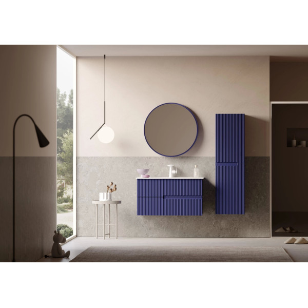 Тумба подвесная Orka Moonlight 910x510x510 с раковиной синий матовый (5001498) Тумба подвесная Orka Moonlight 910x510x510 с раковиной синий матовый (5001498)