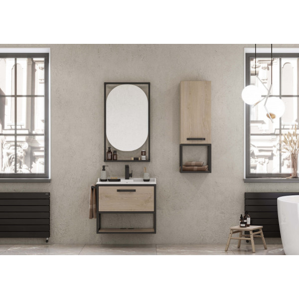 Тумба подвесная Aquaton Лофт Фабрик 642x440x540 дуб эндгрейн (1.A242.3.01L.TDU.0)