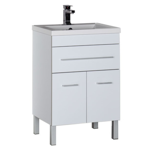 Тумба напольная Aquanet Верона 58 474х570х832 1 ящик, 2 двери, белая (182507) Тумба напольная Aquanet Верона 58 474х570х832 1 ящик, 2 двери, белая (182507)