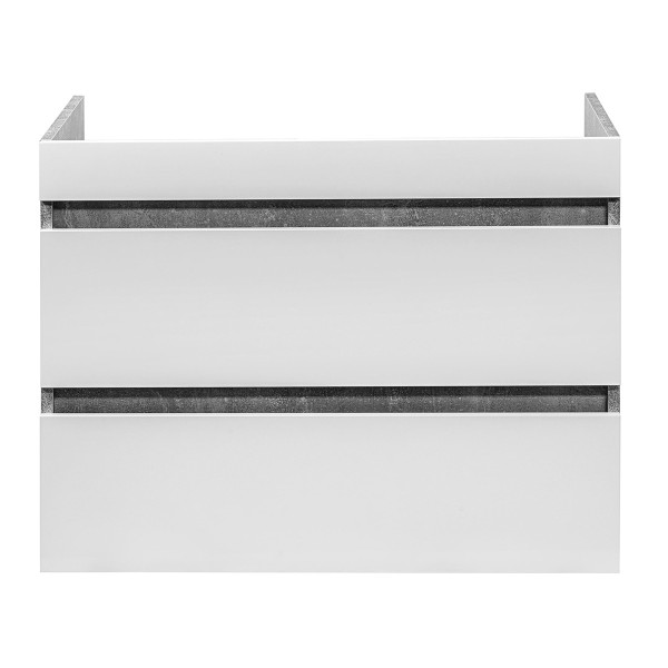 Тумба подвесная Aquanika Base 785x430x525 бетон/белый (AQB784352RU114)