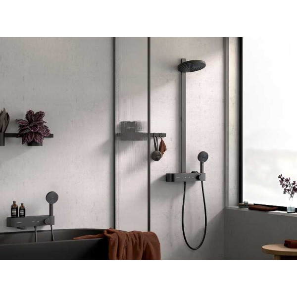 Душевая лейка Hansgrohe Pulsify черный матовый (24120670) Душевая лейка Hansgrohe Pulsify черный матовый (24120670)