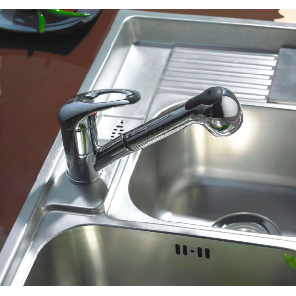 Смеситель для кухни Ledeme с видвижным изливом (L6002-B) Смеситель для кухни Ledeme с видвижным изливом (L6002-B)