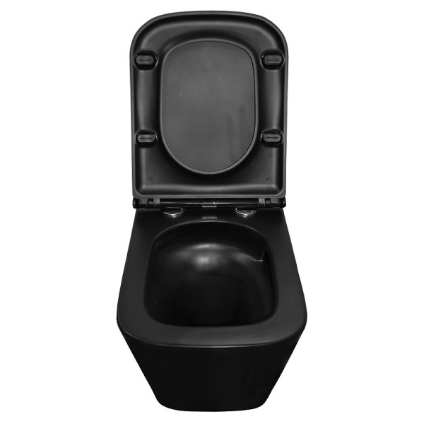 Унитаз подвесной Teramo безободковый Торнадо с сидением микролифт 490x345x355 (AZ-0052-UQ3MB)