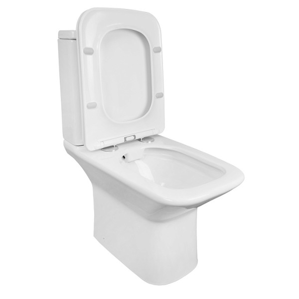 Унитаз напольный Azario Formal с сиденьем с микролифтом белый (AZ-1353B)