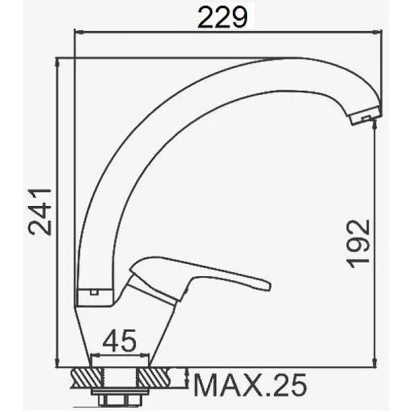 Смеситель для кухни Dlin Бежевый (D150411-W) Смеситель для кухни Dlin Бежевый (D150411-W)