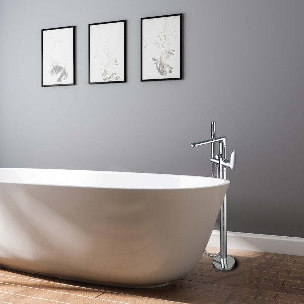 Смеситель напольный Aquatek Ника хром (AQ1845CR)