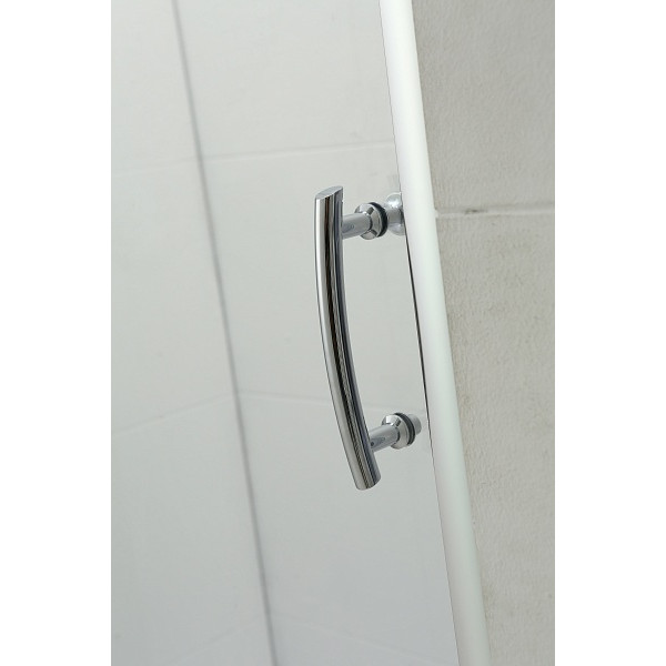 Душевой уголок BandHours Snow/Side-Glass 108 100х80 стекло прозрачное, профиль хром Душевой уголок BandHours Snow/Side-Glass 108 100х80 стекло прозрачное, профиль хром