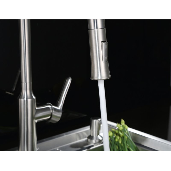 Смеситель для кухни Belbagno сатин (BB-LAM38-IN) Смеситель для кухни Belbagno сатин (BB-LAM38-IN)