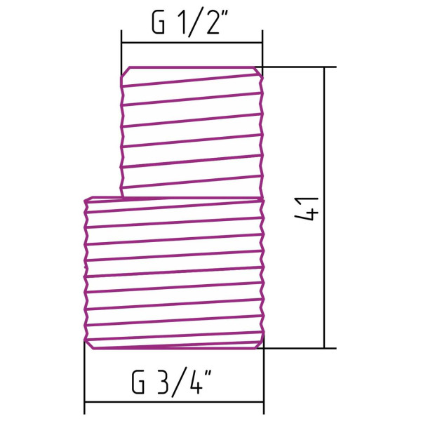 Комплект Эксцентриков Сунержа стилье 3/4"Нx1/2"Н 2 шт. (02104-1234)
