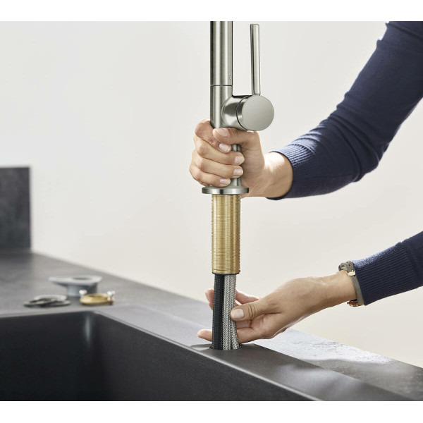 Смеситель для кухни Hansgrohe M54 Talis 210 с выдвижным изливом хром (72801800) Смеситель для кухни Hansgrohe M54 Talis 210 с выдвижным изливом хром (72801800)