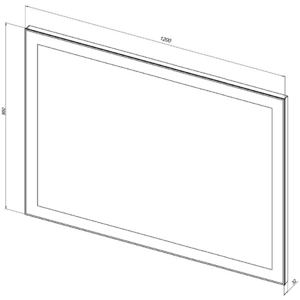 Зеркало с подсветкой Aquanet Алассио New 120x85 (00249349)