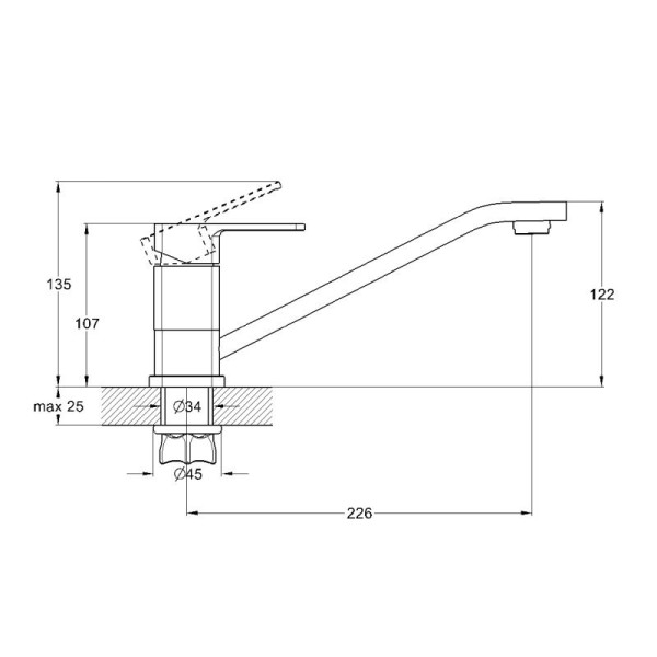 Смеситель для кухни G.lauf хром (GOR4-A058) Смеситель для кухни G.lauf хром (GOR4-A058)