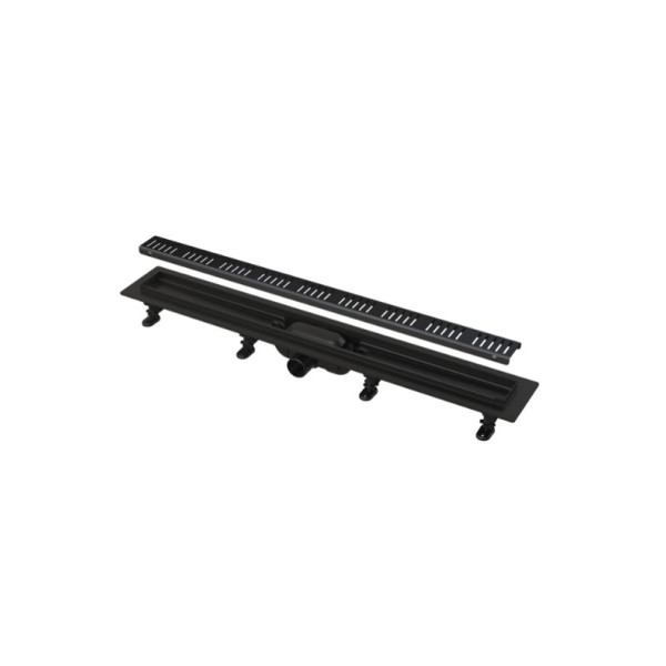 Лоток душевой AlcaPlast APZ10 Simple 650*60*DN40 горизонтальный, черный матовый (APZ10BLACK-650M) Лоток душевой AlcaPlast APZ10 Simple 650*60*DN40 горизонтальный, черный матовый (APZ10BLACK-650M)