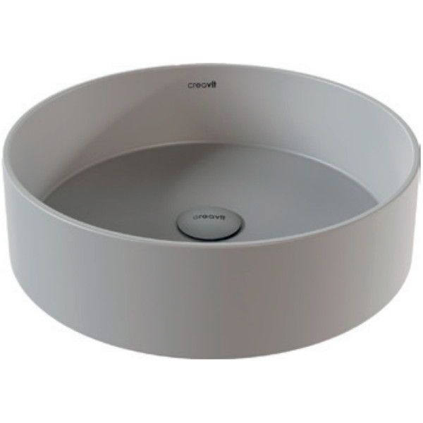 Раковина накладная Creavit Loop 45x45 серый (LP145-00CG00E-0000)