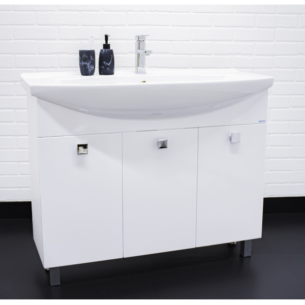 Тумба напольная Элеганс 105 Мега без ящика Айсберг Домино (DM4603T) Тумба напольная Элеганс 105 Мега без ящика Айсберг Домино (DM4603T)