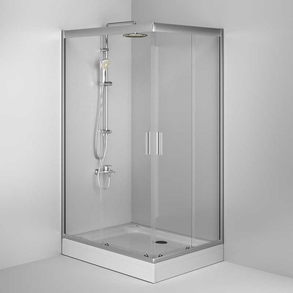 Душевой уголок AM.PM Gem 120x80 стекло прозрачное, профиль хром (W90G-404-120280-MT) Душевой уголок AM.PM Gem 120x80 стекло прозрачное, профиль хром (W90G-404-120280-MT)