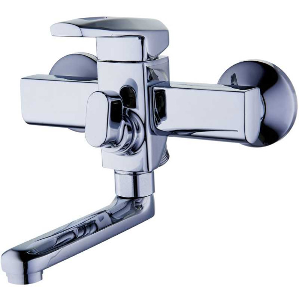 Смеситель для ванны и душа G.lauf хром, с душевым гарнитуром (LOF3-A033)