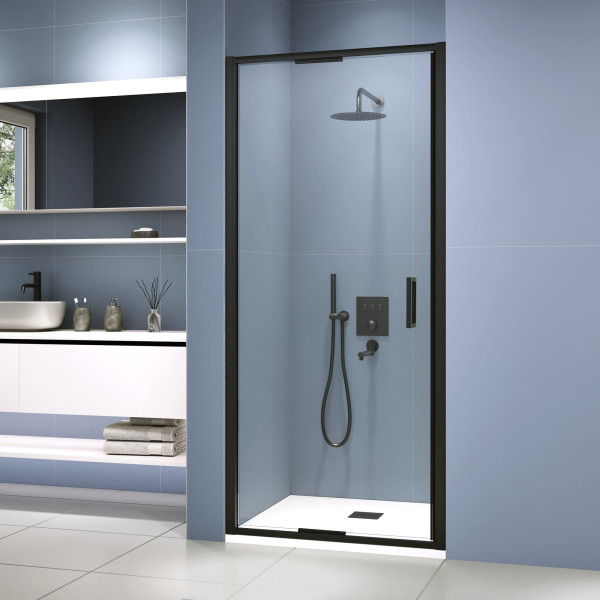 Душевая дверь RGW SV-05-2-B 1000xx2000 стекло прозрачное, профиль черный (703205210-14)