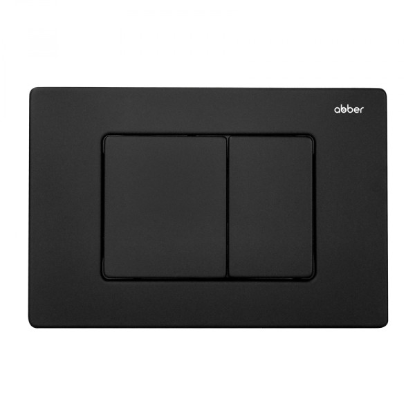 Комплект инсталляция с унитазом Abber Bequem черный матовый с инсталляцией AC0105 и кнопкой AC0120MB черная матовая (AC1100MB-AC0105-AC0120MB)