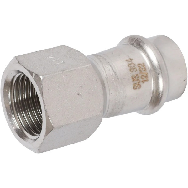 Переход 18х1/2"В Rommer из нержавеющей стали (пресс) (RSS-0022-001812) Переход 18х1/2"В Rommer из нержавеющей стали (пресс) (RSS-0022-001812)