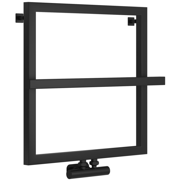 Полотенцесушитель водяной Сунержа Штиль EU50+ 530x530 матовый черный (31-0256-5353)