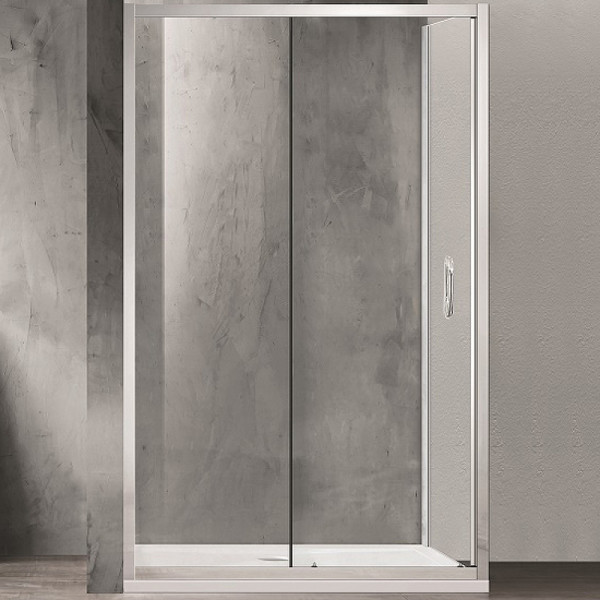 Душевой уголок Azario 120х80х200 стекло прозрачное, профиль серебро (AZ-ND1131 L 1200)