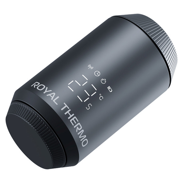 Головка термостатическая М30х1,5 Royal Thermo Smart Heat 2.0 электронная (черная) (RATESH23015BL) Головка термостатическая М30х1,5 Royal Thermo Smart Heat 2.0 электронная (черная) (RATESH23015BL)