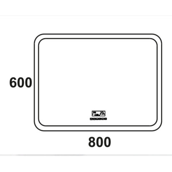 Зеркало Континент Demure Led 800х600 с подогревом (ЗЛП634)