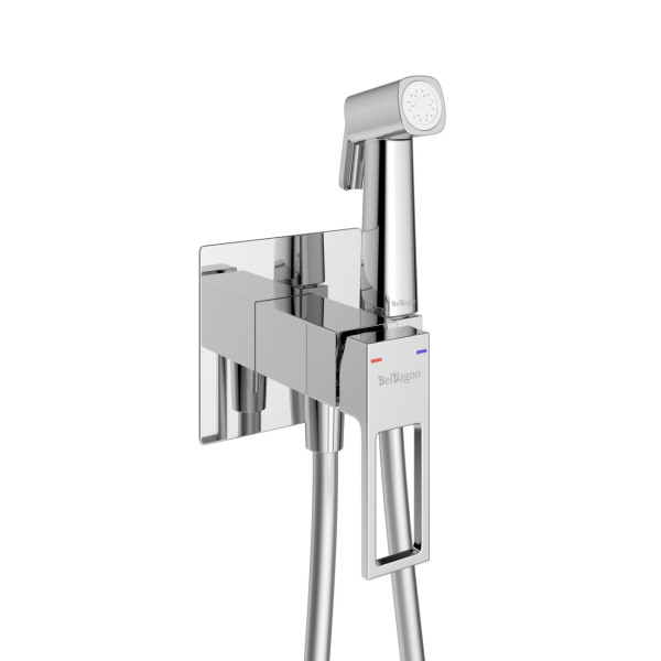 Гигенический душ со смесителем BelBagno (LUC-HGN-CRM)