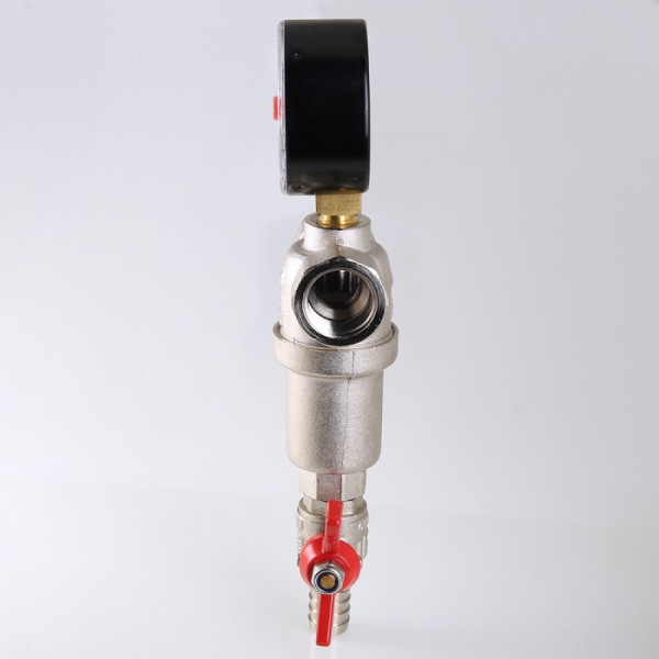 Фильтр с манометром самоочищающийся Valtec 3/4" (500/100 мкм) (VT.390.N.05)