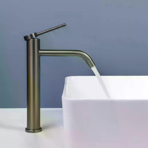 Смеситель для раковины Rea Clif оружейная сталь (REA-B5328) Смеситель для раковины Rea Clif оружейная сталь (REA-B5328)