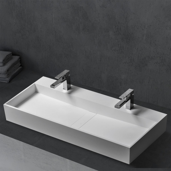 Раковина накладная Abber Stein 1200x400 белый матовый (AS2642) Раковина накладная Abber Stein 1200x400 белый матовый (AS2642)