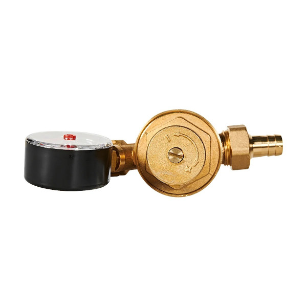 Клапан подпиточный с манометром 1/2" ВН Rommer (крышка латунь) (RVS-0050-101515)