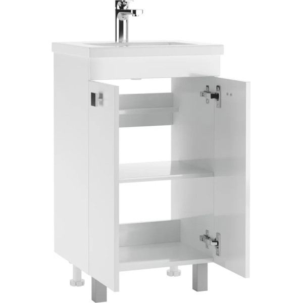 Тумба под умывальник Como 50 Мега без ящика Айсберг Домино (DM4609T)