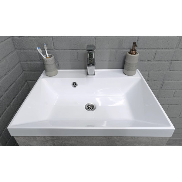 Тумба напольная Classica 60 Vector светлый бетон без ящика Домино (DV6612T)