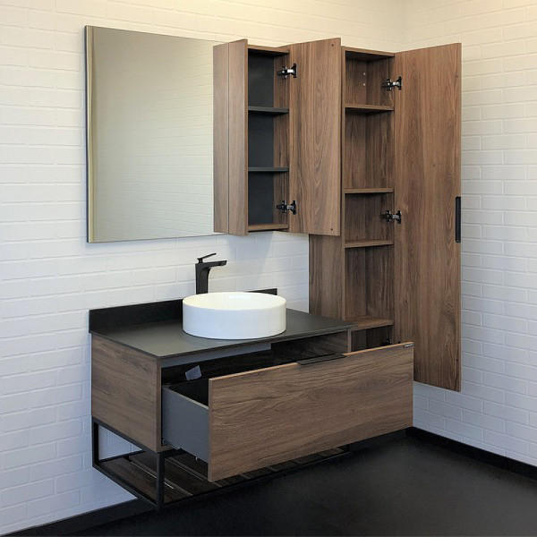 Тумба подвесная Comforty Порто 900x520x645 дуб темно-коричневый (00-00008927)