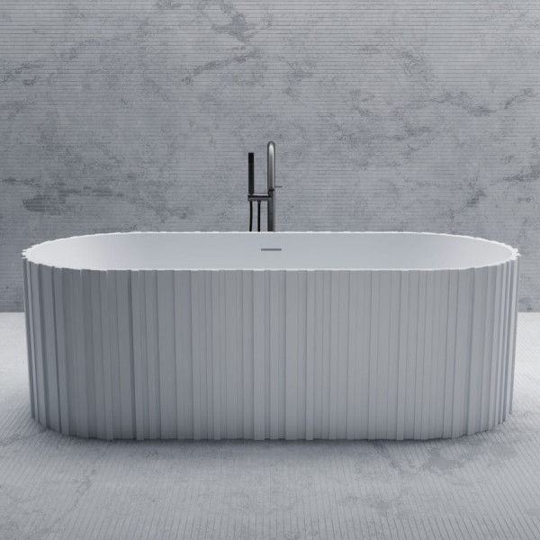 Ванна из искусственного камня Abber Stein 170x75 белая матовая (AS9653)