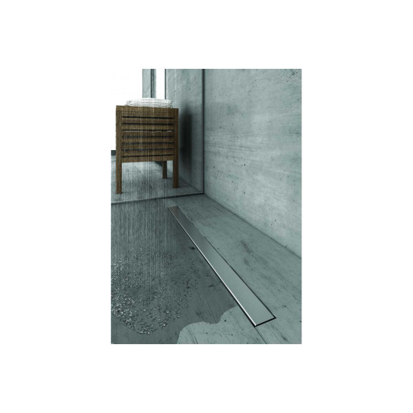 Желоб Berges водосток C1 Norma 800, матовый хром, S-сифон D50 H60 боковой (090139)