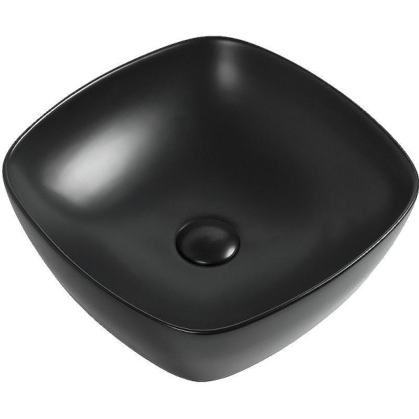 Раковина накладная Aquanet TREND-1-MB 40х40х14 черная матовая (273684)