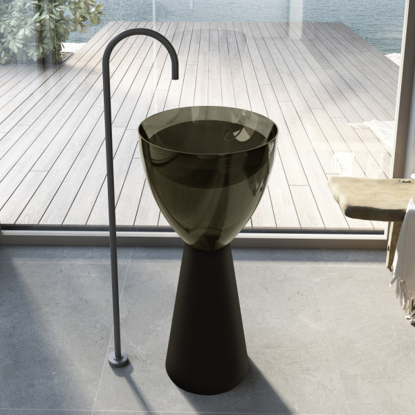 Раковина напольная Abber Kristall 450x450 черный/оливковый (AT2703Black-Vesuvian) Раковина напольная Abber Kristall 450x450 черный/оливковый (AT2703Black-Vesuvian)